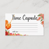 Liebe im ersten Spritz Time Kapsel Brautparty Begleitkarte (Vorderseite)