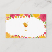 Liebe im ersten Spritz Time Kapsel Brautparty Begleitkarte (Rückseite)