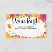 Liebe im ersten Spritz Wine Raffle Brautparty Begleitkarte (Vorderseite)