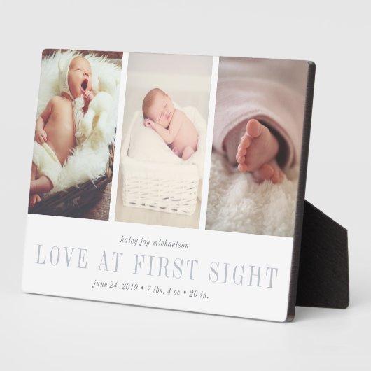Liebe im First Sight Baby Foto Fotoplatte (Seite)