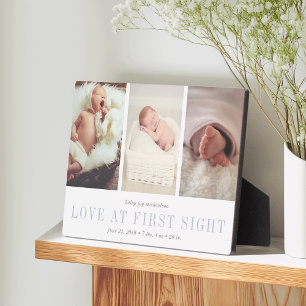 Liebe im First Sight Baby Foto Fotoplatte