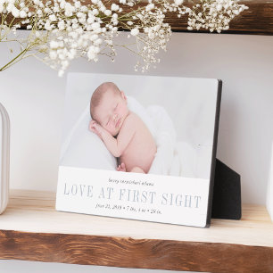 Liebe im First Sight Baby Foto Fotoplatte