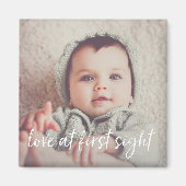 Liebe im First Sight Baby Foto Magnet (Vorne)