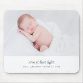 Liebe im First Sight Baby Foto Mousepad (Vorne)