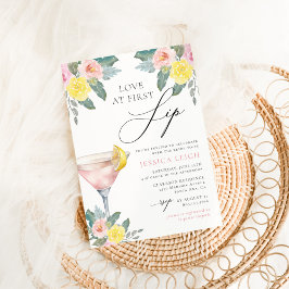 Liebe im First Sip Bright Cocktail Brautparty Einladung