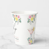 Liebe im First Sip Bright Cocktail Brautparty Pappbecher (Links)