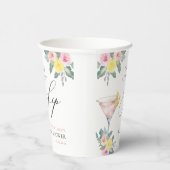 Liebe im First Sip Bright Cocktail Brautparty Pappbecher (Rechts)