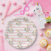 Liebe im First Sip Bright Cocktail Brautparty Pappteller (Party)