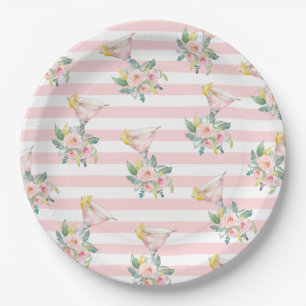 Liebe im First Sip Bright Cocktail Brautparty Pappteller