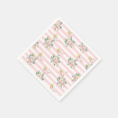 Liebe im First Sip Bright Cocktail Brautparty Serviette (Ecke)