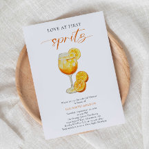 Liebe im First Spritz Brautparty Simple Elegant
