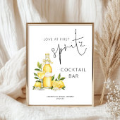 Liebe im First Spritz Cocktail Bar Brautparty Poster