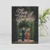 Liebe im Foto Valentine Feiertagskarte (Stehend Vorderseite)