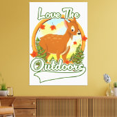 Liebe im Freien Leinwanddruck (Insitu (Wohnzimmer))