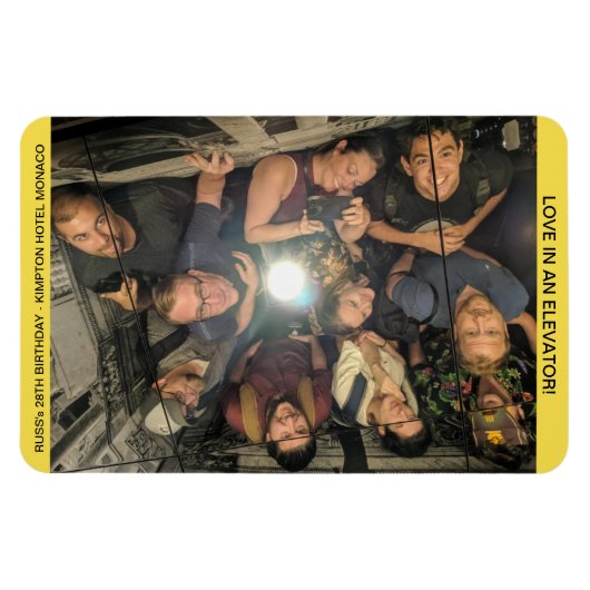 Liebe im Geburtstagsmagnet eines Aufstiegsrufs Magnet (Horizontal)