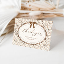 Liebe im Herbst Babyshower Dankeskarten
