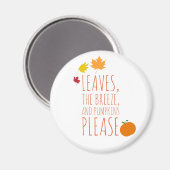 Liebe im Herbst Magnet (Vorderseite/Rückseite)