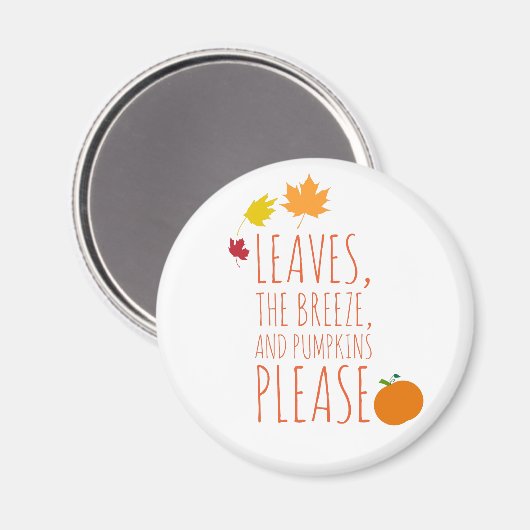 Liebe im Herbst Magnet (Vorderseite/Rückseite)