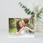 Liebe im Herbst Postkarte (Stehend Vorderseite)