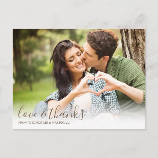 Liebe im Herbst Postkarte (Vorderseite)