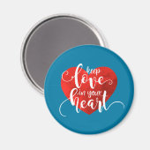 Liebe im Herzen behalten Valentine | Magnet (Vorderseite/Rückseite)