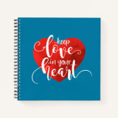 Liebe im Herzen behalten Valentine | Notizbuch (Vorderseite)