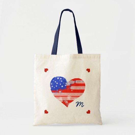 Liebe im Herzen der USA Tragetasche (Vorne)