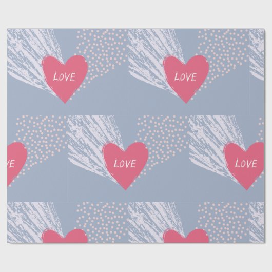 Liebe im Herzen Geschenkpapier (Flach)