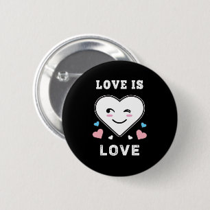 Liebe im Herzen ist Liebe LGBTQ Transgender Prix Button
