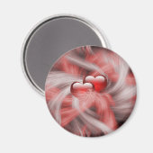 Liebe im Herzen Magnet (Vorderseite/Rückseite)