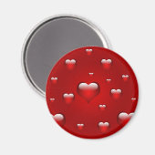 Liebe im Herzen Magnet (Vorderseite/Rückseite)