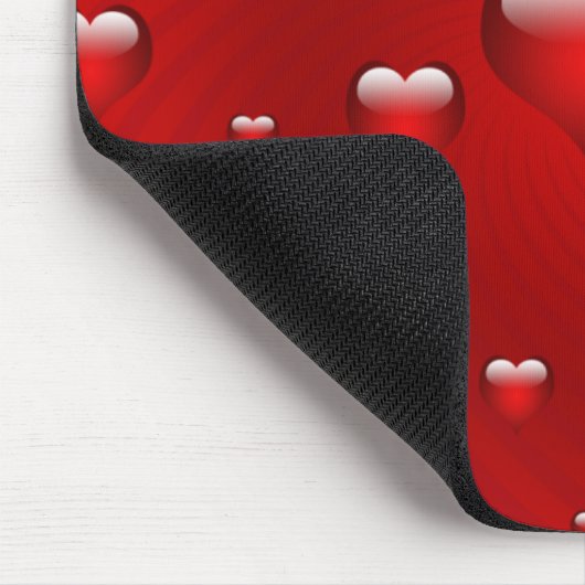 Liebe im Herzen Mousepad (Ecke)