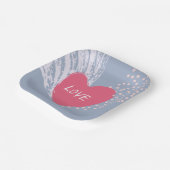 Liebe im Herzen Pappteller (Gewinkelt)