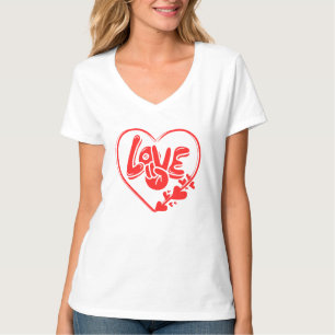 Liebe im Herzen - Red Vibe T-Shirt von Freefit ins