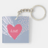 Liebe im Herzen Schlüsselanhänger (Rückseite)