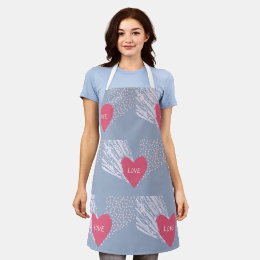 Liebe im Herzen Schürze (Getragen)