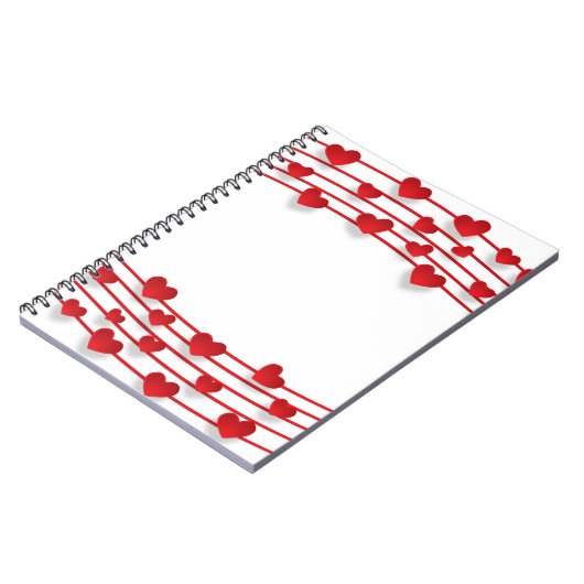 Liebe im Hintergrund Notizblock (Linke Seite)