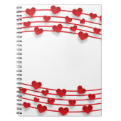 Liebe im Hintergrund Notizblock (Vorderseite)