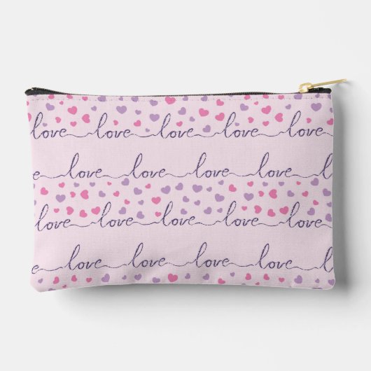 LIEBE im Hintergrund Zubehörtasche (Rückseite)
