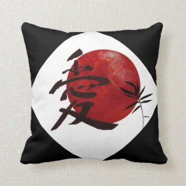 Liebe im Kanji Kissen
