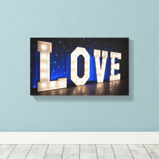 Liebe im Licht Leinwanddruck (Insitu (Holzboden))