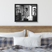 Liebe im Museum Leinwanddruck (Insitu (Schlafzimmer))