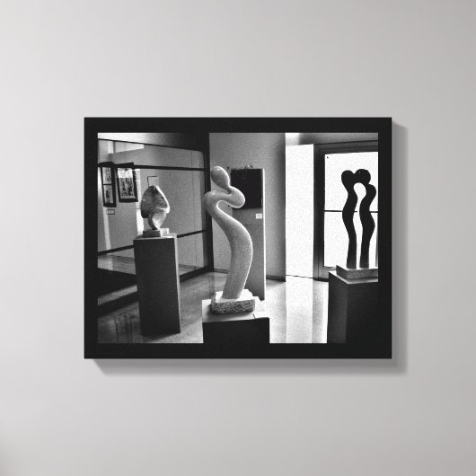 Liebe im Museum Leinwanddruck (Vorderseite)
