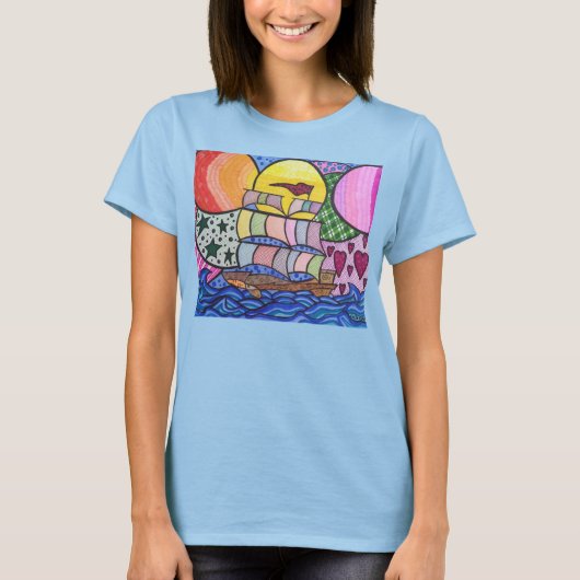 Liebe im Ozean T-Shirt (Vorderseite)