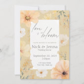 Liebe im Polterabend Bloom Einladung (Vorderseite)