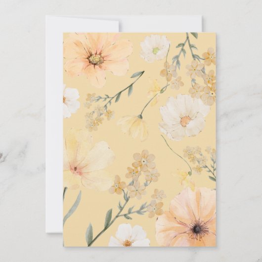 Liebe im Polterabend Bloom Einladung (Rückseite)