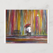 Liebe im Regen Postkarte (Vorderseite)