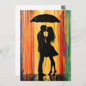 Liebe im Regenbogen Feiertagskarte (Vorne/Hinten)