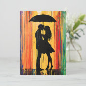 Liebe im Regenbogen Feiertagskarte (Stehend Vorderseite)