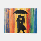 Liebe im Regenbogen Fußmatte (Vorderseite)